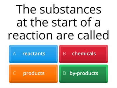 Chemical reactions 