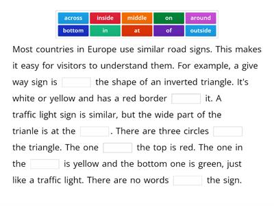 U4 road signs