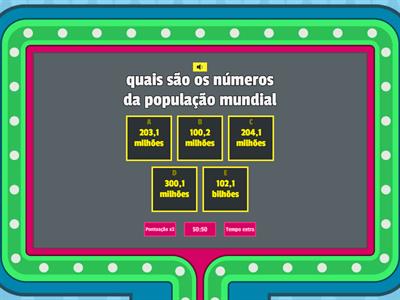 População e números