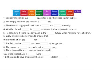 Space and time - REVISION