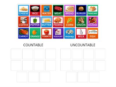  COUNTABLE AND UNCOUNTABLE NOUNS