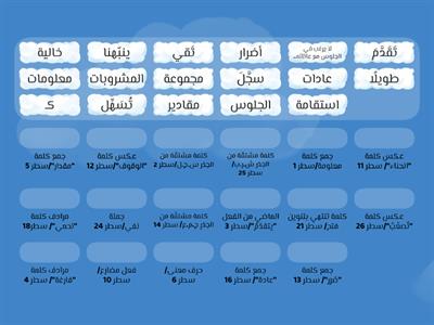 استخرج من النّصّ ص 26+27-عاداتنا الصحية-خامس