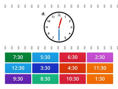 Half-past the Hour clock