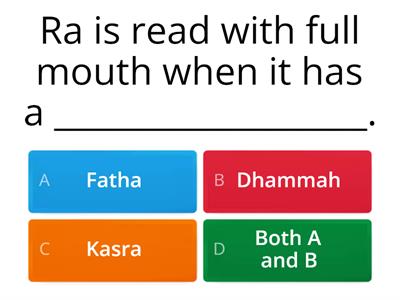 UNIT 17b Ra Mutaharrikah Game 02