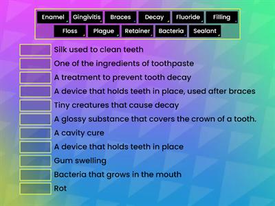 Teeth Definitions by Maxikaz Games