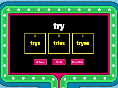 Inflected Endings -s, -es, -ed, -ing