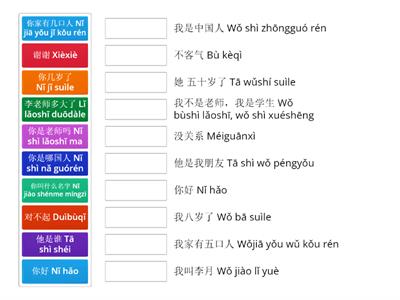 hsk 1 (ทบทวนคำศัพท์บทที่ 1-5)