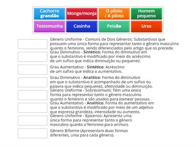 Flexão de substantivos 