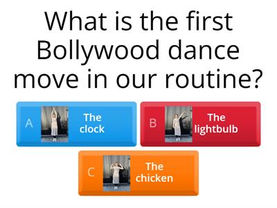 Bollywood dance quiz