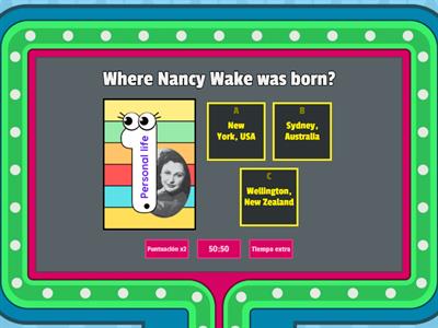 Nancy Wake Quiz