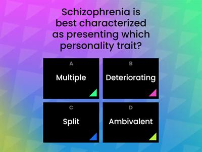Schizophrenia Practice Questions