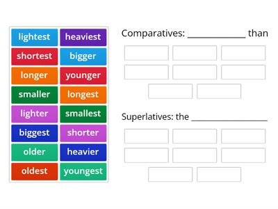P4 Ch 2 Comparatives and superlatives