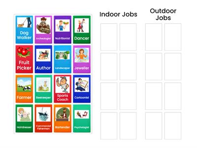 Indoor and Outdoor Jobs