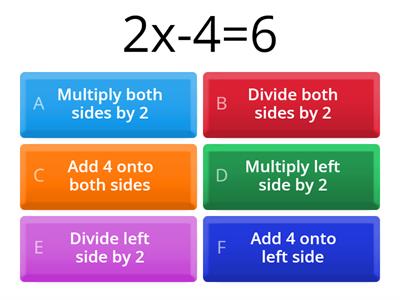 Y7 Algebra: What to do first? (notimer)