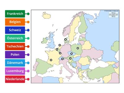 Copy of Europa - Nachbarländer von Deutschland