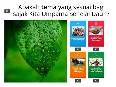 SAJAK KITA UMPAMA SEHELAI DAUN