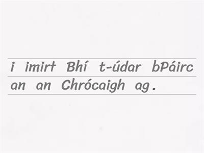 An Cluiche Mór Unjumble