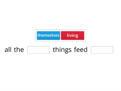 science living things four processes