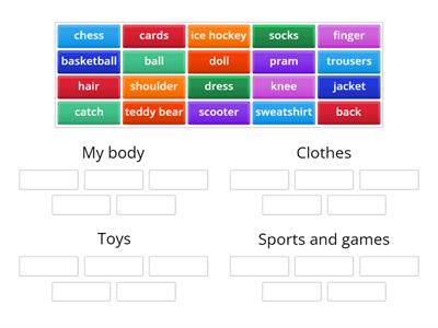 Body/clothes/toys/games