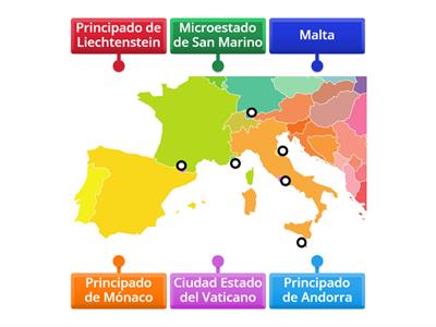 Países de Europa - [ 3/3 Principados, Microestados e Islas ]