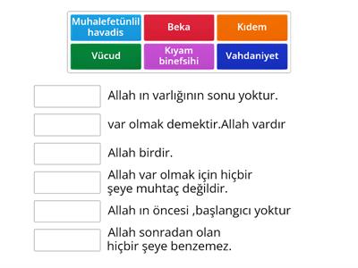 allahın zati sıfatları