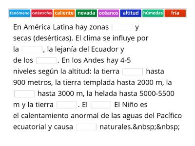 Clima de América Latina