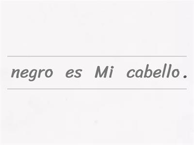 Leo, las palabras y ordeno la oración de  manera correcta.