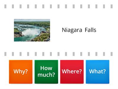  Wh Questions- Niagara waterfalls 