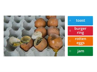 B1 B2 Food Quiz Format