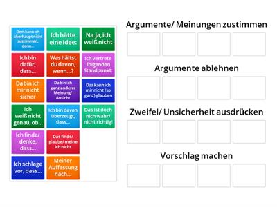 Diskussion-Redemittel B1