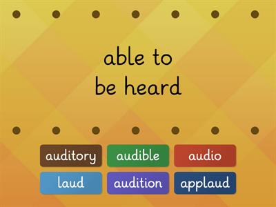 aud   means to hear (latin)