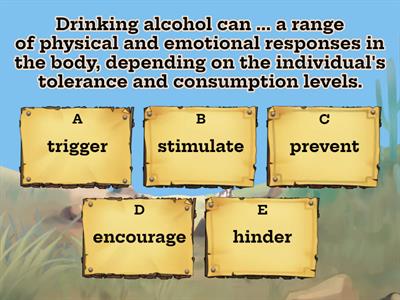 Alcohol - Key Words - Homework