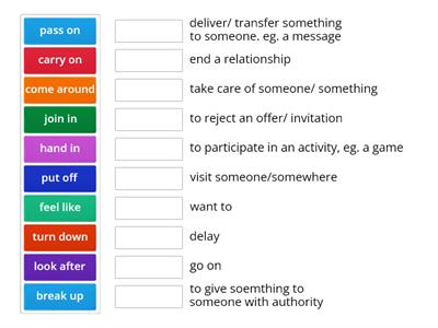 Multi word verbs - Teaching resources