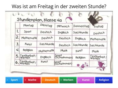 Stundenplan Planetino 2. m