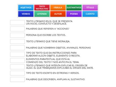 ACTIVIDADES DE REPASO EN LENGUA 2do.