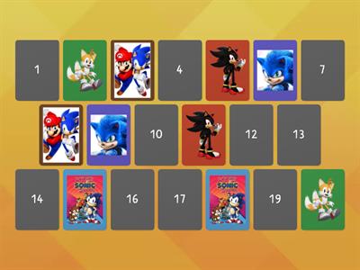 Sonic The Hedgehog Matching Pair Game