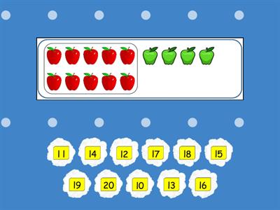 Primary Class - Special Education - Match The Numbers With The Quantity of Apples