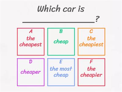 Cars - comparison 