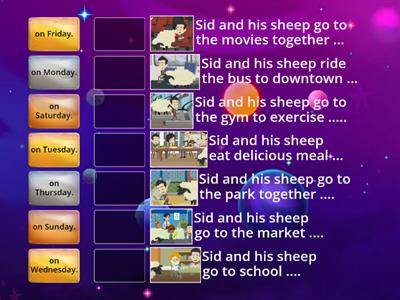 Sid and his sheep (days of the week)   youtube video