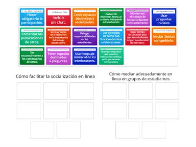 Actividad: interacción en medios virtuales