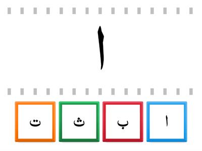 Copy of  Arabic letters ا-ث 