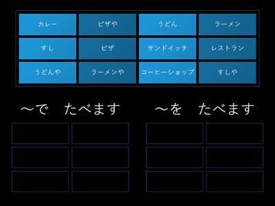 まるごと入門L06 〜で／を食べます