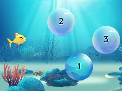 Splash Into Syllables! Swim into the bubble with the right amount of syllables for the word.