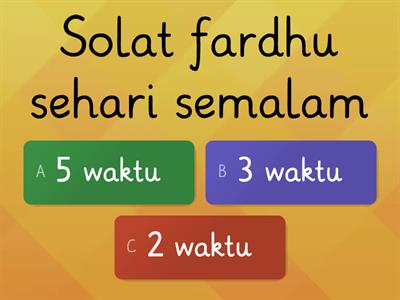 Tahun 3 Solat Fardhu Feqah - Sumber Pengajaran