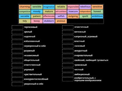 FEATURES OF CHARACTER_English File_intermediate