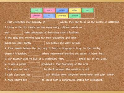 C1: Vocabulary: Open cloze