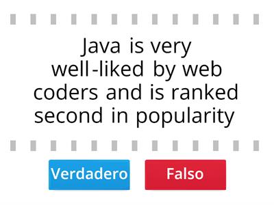 Comparison between Java and JavaScript