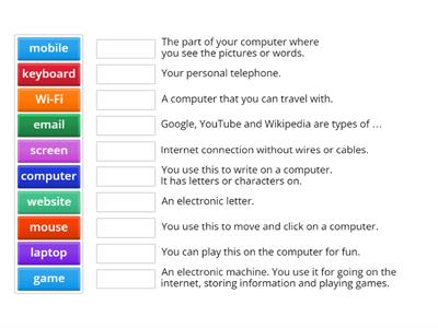 Technology vocabulary