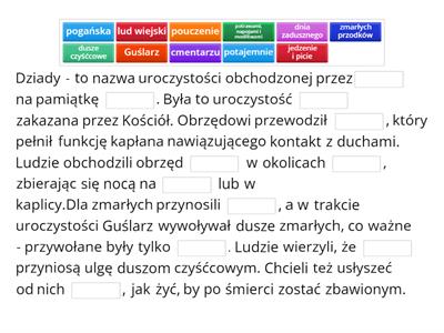 Dziady cz. II - informacje ogólne ze wstępu Mickiewicza. 