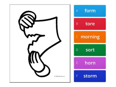 phonics /or/ /ore/ sound